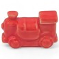 Ceramic Coral Red Train with Magnet (4.5cm) Ceramic Coral Red Train with Magnet (4.5cm)