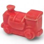 Ceramic Coral Red Train with Magnet (4.5cm) Ceramic Coral Red Train with Magnet (4.5cm)