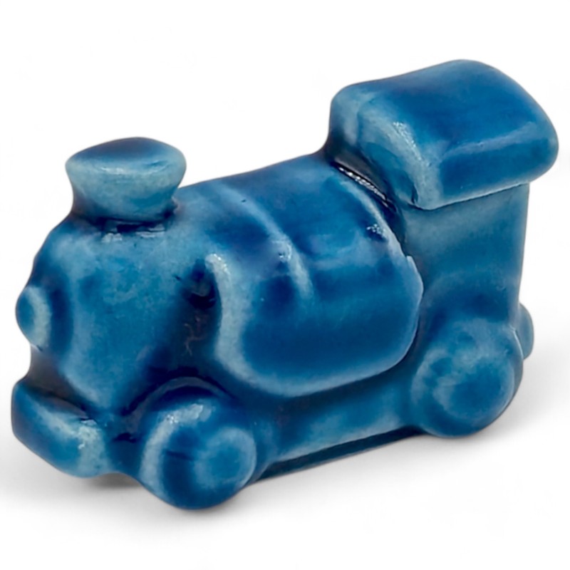 Ceramic Cobalt Blue Train with Magnet (4.5cm) Ceramic Cobalt Blue Train with Magnet (4.5cm)