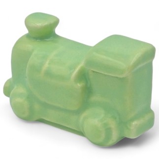Ceramic Light Green Train with Magnet (4.5cm) Ceramic Light Green Train with Magnet (4.5cm)