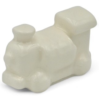 Trenino Bianco in Ceramica con Calamita (4,5cm) Trenino Bianco in Ceramica con Calamita (4,5cm)