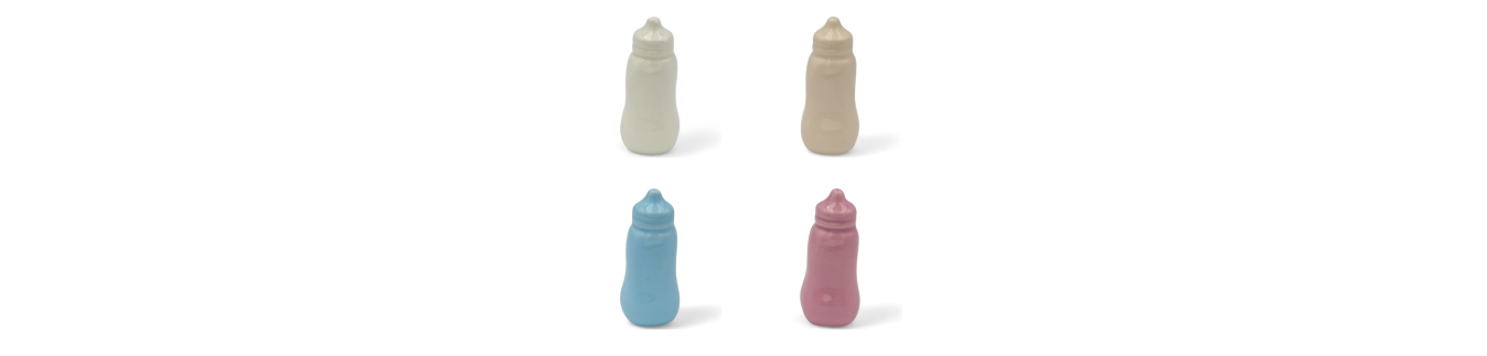 Ceramic Baby Bottles | Birth Favors by Gentile Ceramiche